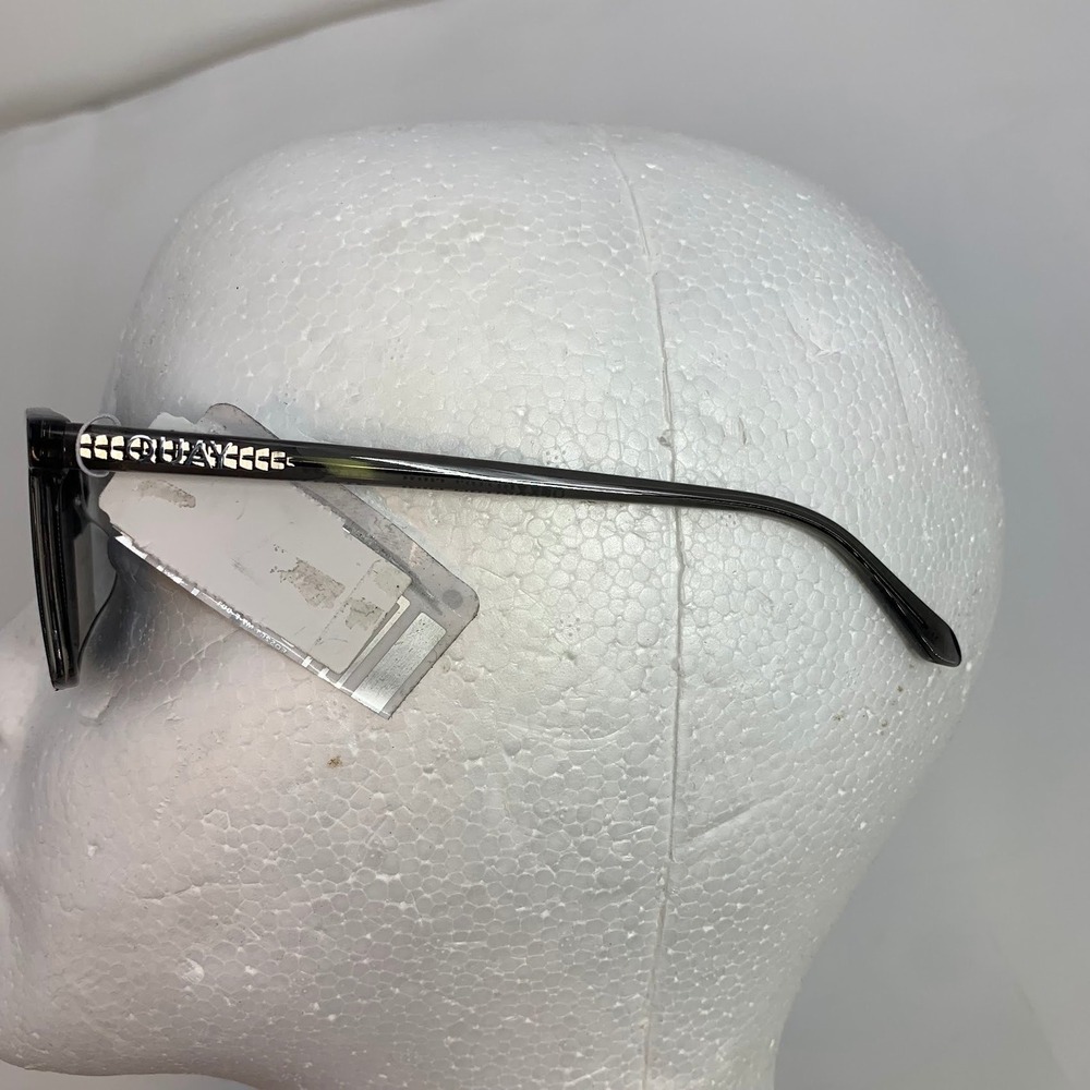 Quay Algorithm Mini Sunglasses Gray Square Frames… - image 2